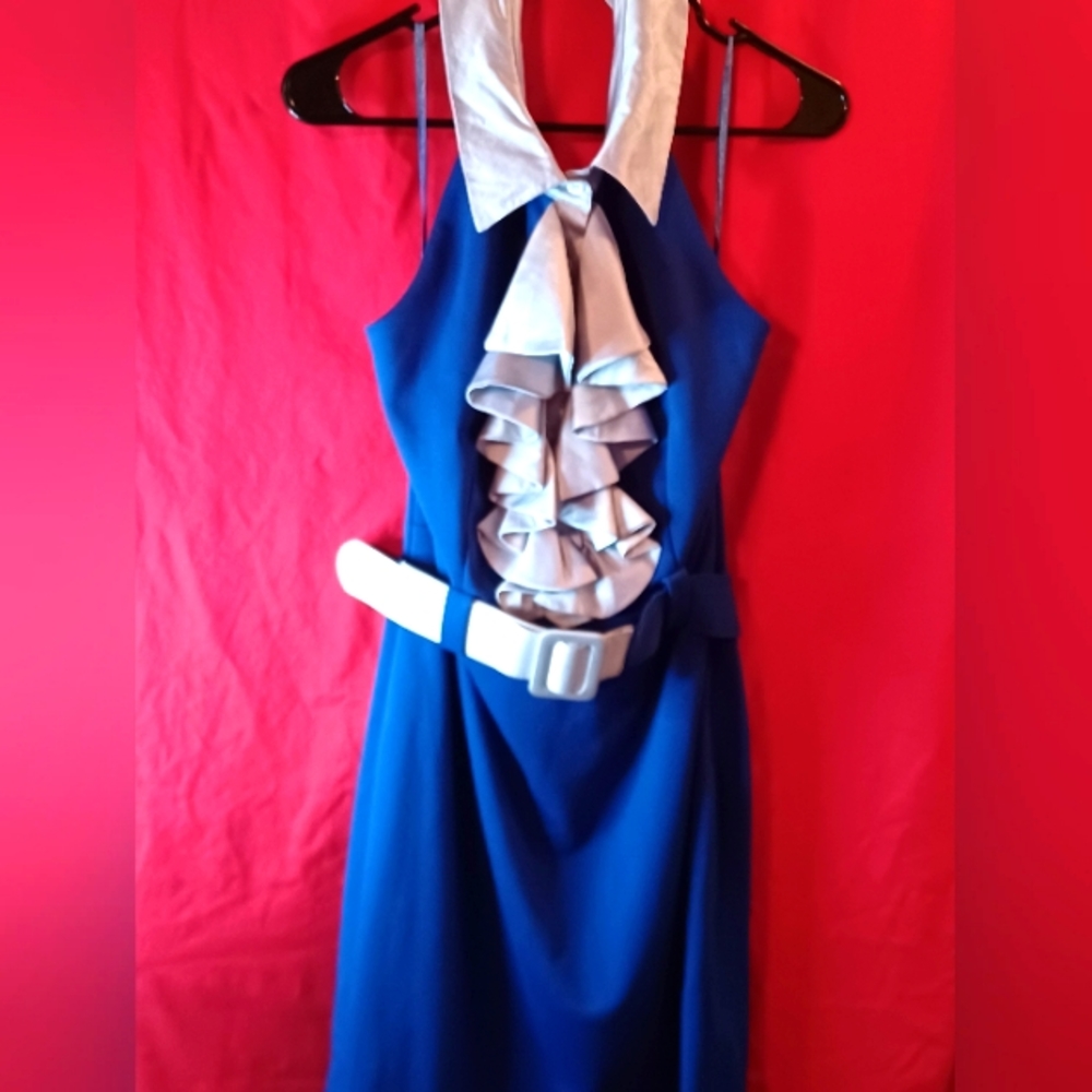 Tuxedo Backless Dress